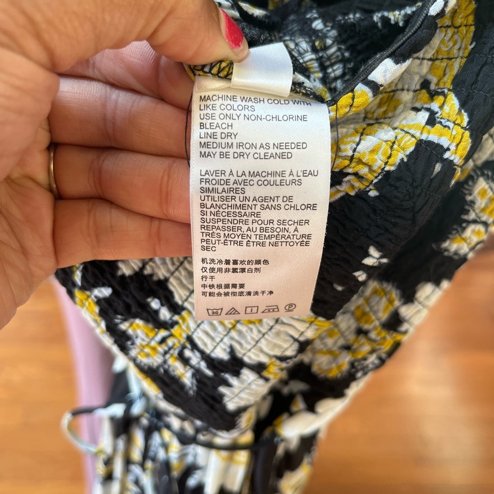 Little of Your Love Wideleg Flowy Jumpsuit in Moonless Combo Free People - Picture 13 of 14